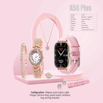 A58 Plus Smartwatch: 6-in-1 Functionality