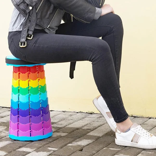 Adjustable Height Folding Stool – Perfect for Travel & Outdoor