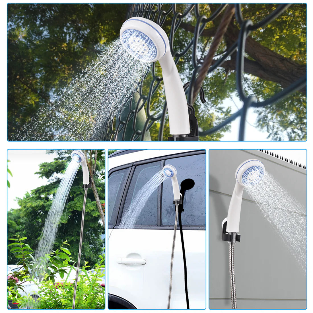 LiteAqua™ Compact Handheld Outdoor Shower – Portable Travel & Camping Water Sprayer