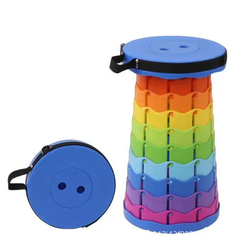 Adjustable Height Folding Stool – Perfect for Travel & Outdoor