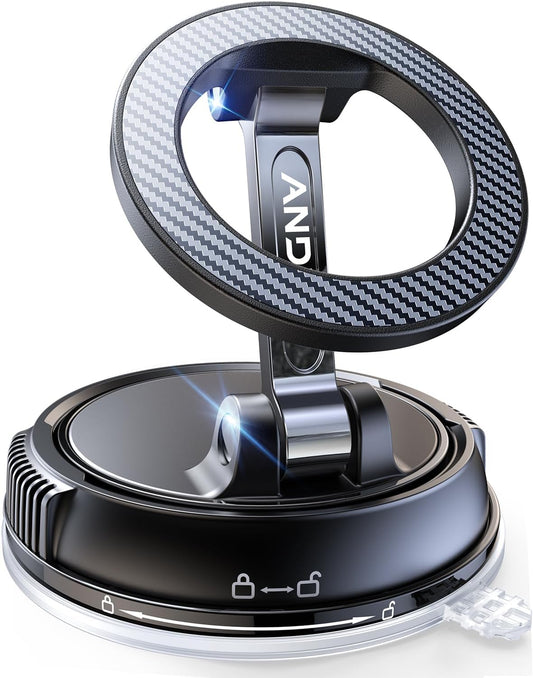 GripHalo™ 360° Desktop & Car Ring Stand – Universal Magnetic Phone Holder